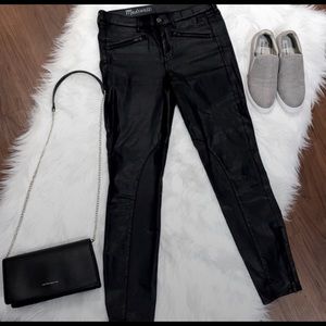Madewell Fo Leather Black Jeans 31”